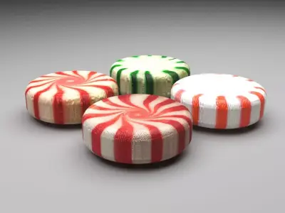 Peppermint Candies Set 3D model