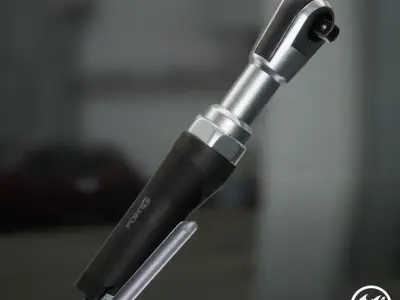 Pneumatic wrench Low-poly 3D model