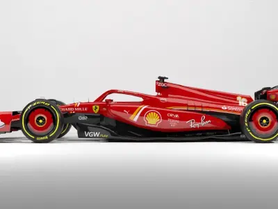 SF-24 Ferrari F1 2024 Low-poly 3D model