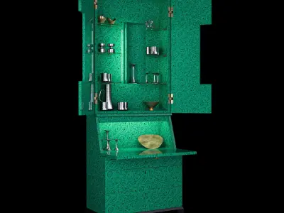 Fornasetti Trumeau Low-poly 3D model