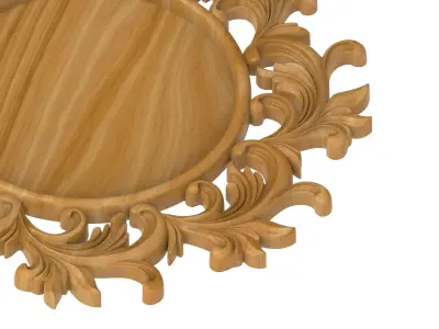 Carved picture frame STL 3D model order