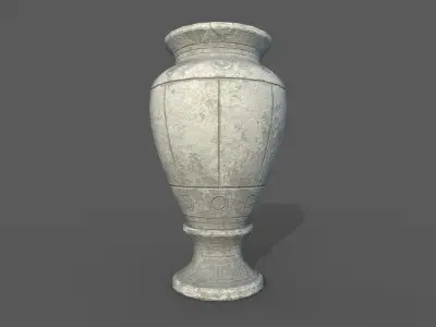 Low Poly Roman Vase decoration Low-poly 3D model