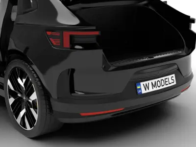 Polestar 4 2024 HQ 3d model  3D model purchase