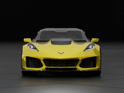 2019 Corvette C7 ZR1  3D model