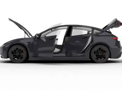 Tesla Model 3 Perfomance 2024 HQ 3d model 3D model