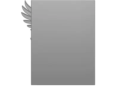 Elegant Phoenix Wall 3D print model