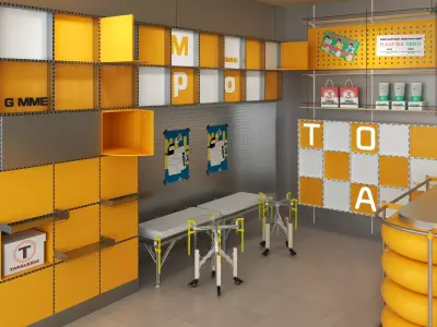 Coffe Shop 3D model