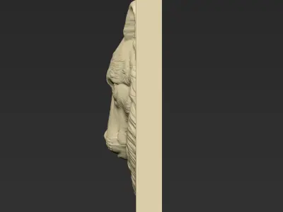 Wolf Head A93 3D print model