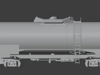 H0 1-87 scale Zagns 54 tank car 3D print model