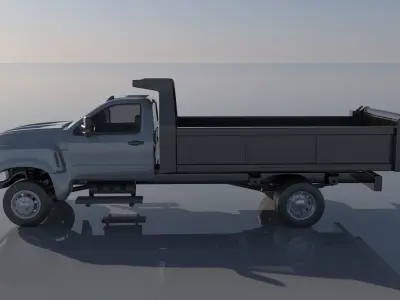 Chevrolet Silverado 5500 Dump Truck 3D print model
