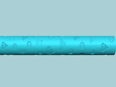 Texture Roll 79 DC Negative - Fondant Decoration Maker 3D print model