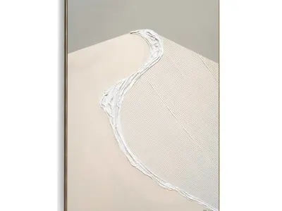 Plaster Two Photo Frame 359 Low-poly 3D model
