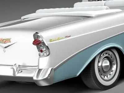 Chevrolet Bel Air Convertible 1956 3D model
