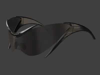Mugler x Gentle Monster Sunglasses Low-poly 3D model