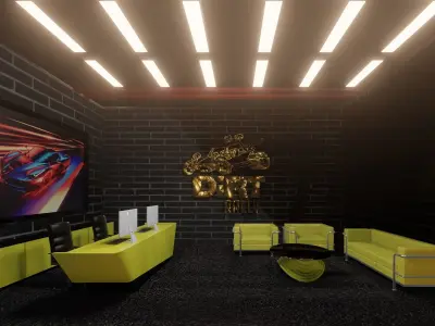 car show room Free 3D model