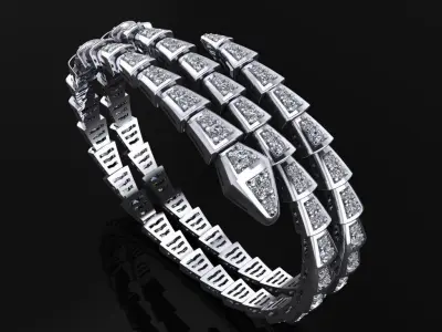 Bvlgari Serpenti Bracelet  3D print model