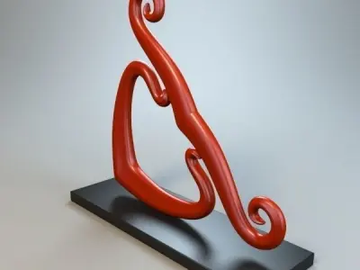 Abstract Figure m022 P 3D print model