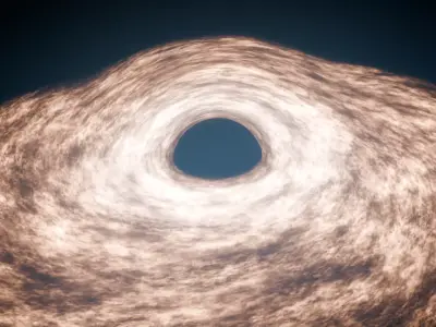 black hole 3D model