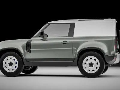 Land Rover Defender 90 Hardtop 2021 3D model