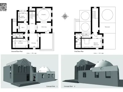 Traditional Mud villa  3D model