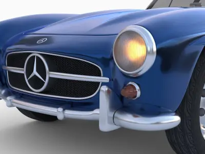 Mercedes Benz 300 SL 1954 Highly Detailed Digital Recreation 3D model
