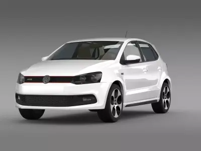 Volkswagen Polo GTI 5d 2009-2013 3D model