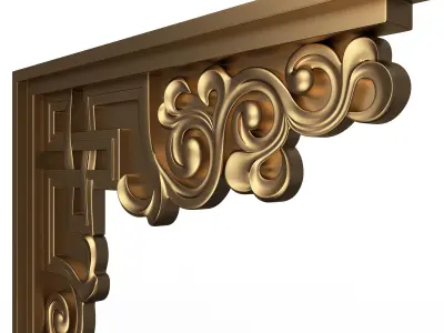 Stair Brackets 01 Low-poly 3D model