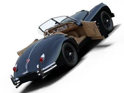 Jaguar XK140 OTS 3D model