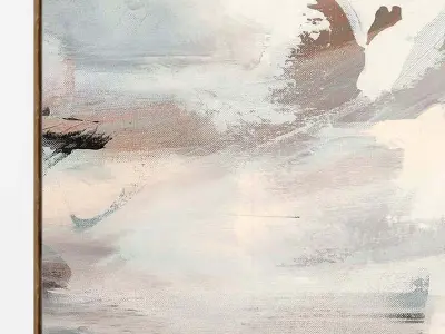 Plaster two square photo frames 55 Low-poly 3D model