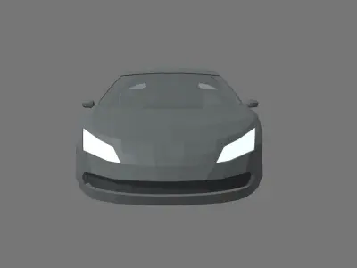 Low Poly Sport Car 01 Low-poly 3D model