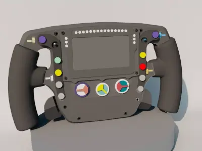 F1 WHEEL Low-poly 3D model