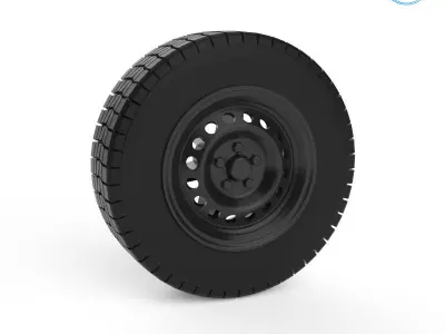 Tire Mold With Standard Wheels 3D print model