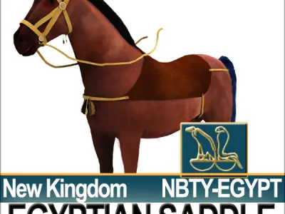 Saddle Ancient Egypt New Kingdom 3D model