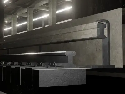 Detailed Subway Station Environment for Games and Simulations  3D model