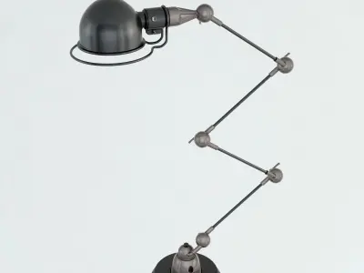 Scissor Desk Lamp Low-poly 3D model