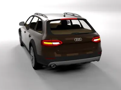 AUDI A4 ALLROAD 2010 LOWPOLY Low-poly 3D model