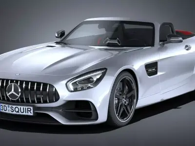 Mercedes AMG GT Roadster 2017 3D model