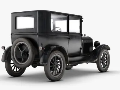 Ford Model T  Low-poly 3D model
