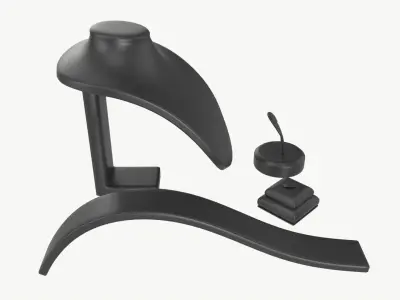 Leather Jewelry Display Stands 3D model