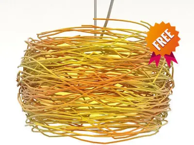 Light hanging nest ANGO Free 3D model