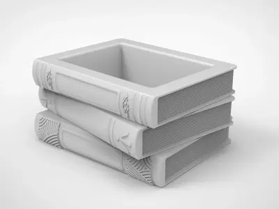 book pattern vase 3D print model