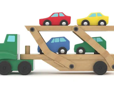 Wooden Toy 3D model get