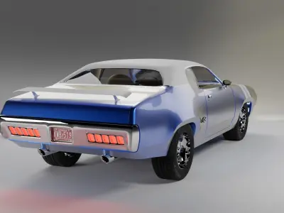 1971 Plymouth GTX 3D model