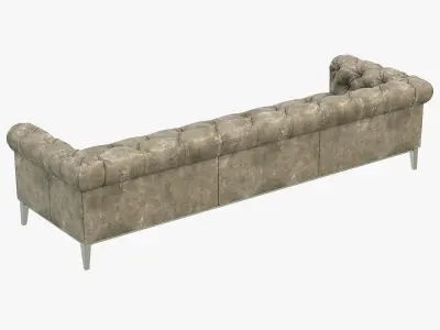 Restoration Hardware Italia Chesterfield Leather Sofa 3D model