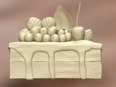 Cake Fake Decor Artifical 3D print model