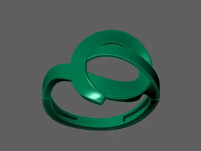 Plain Ring Women Ready STL 3DM Models Womens Rings 3D models 3D print model 34