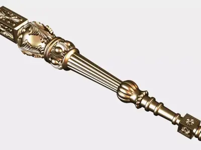Carved decor for cnc 76 3D model