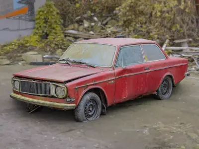 volvo 142 raw scan 3D model