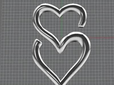 Heart of S pendant 3D print model