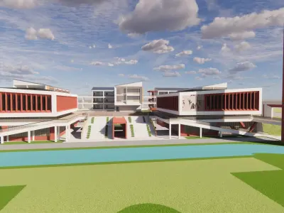 ACADEMY-primary school design 3D model